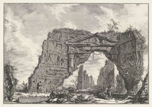 Sette Bassi buiten Rome by Giovanni Battista Piranesi