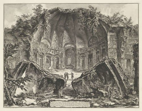 Canopus in de Villa Adriana te Tivoli by Giovanni Battista Piranesi