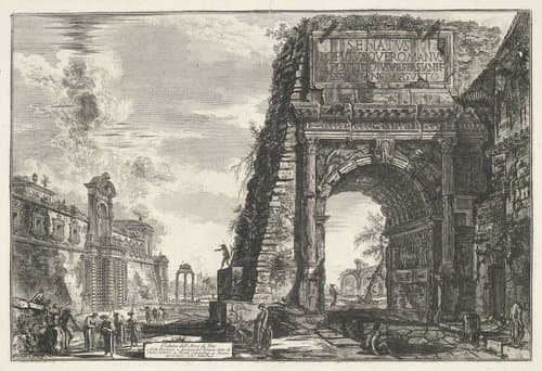 Gezichten op Rome by Giovanni Battista Piranesi