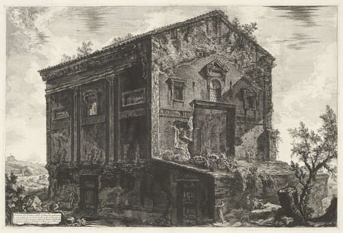 Tombe van Aspasia Annia Regilla te Rome by Giovanni Battista Piranesi