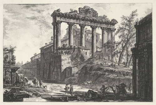 Veduta del Tempio detto della Concordia by Giovanni Battista Piranesi