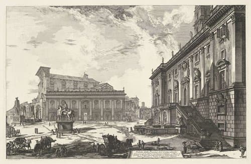 Gezichten op Rome by Giovanni Battista Piranesi