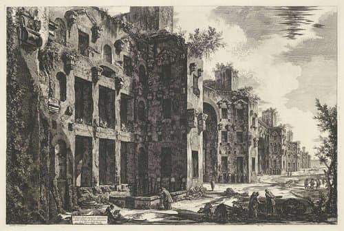 Thermen van Diocletianus te Rome by Giovanni Battista Piranesi