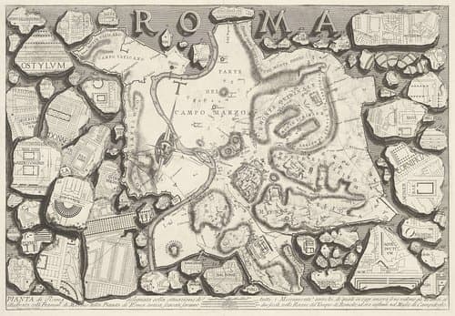 Pianta di Roma (...) by Giovanni Battista Piranesi