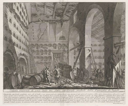 Archeologische vondsten in en rond Rome by Giovanni Battista Piranesi