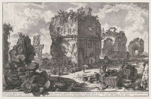 Graftombes aan de Via Appia Antica by Giovanni Battista Piranesi