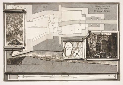 Dimostrazioni dell'Emissario del Lago Albano by Giovanni Battista Piranesi
