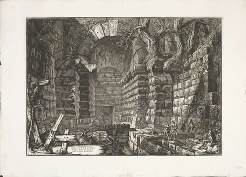 Descrizione e Disegno dell'Emissario del Lago Albano di Gio Battista Piranesi by Giovanni Battista Piranesi