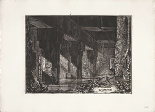 Afvoerkanaal van Meer van Albano by Giovanni Battista Piranesi