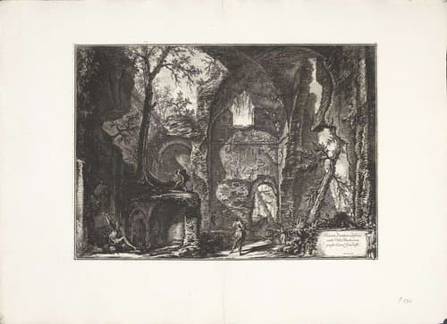Ruïne in Villa Barberini by Giovanni Battista Piranesi