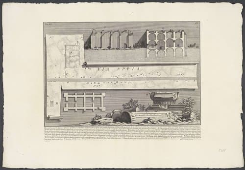 Parte dell'antica Via Appia (...) by Giovanni Battista Piranesi