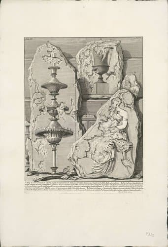 Archeologische vondsten in en rond Rome by Giovanni Battista Piranesi