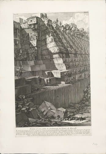 Archeologische vondsten in en rond Rome by Giovanni Battista Piranesi