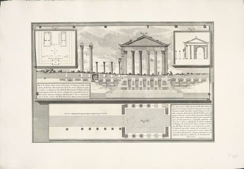Archeologische vondsten in en rond Rome by Giovanni Battista Piranesi