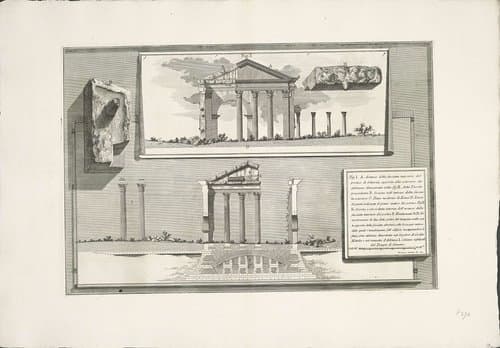 Porticus van Octavius te Rome by Giovanni Battista Piranesi