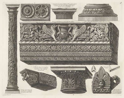 Architectuurfragmenten by Giovanni Battista Piranesi