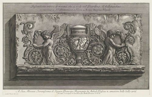 Vazen, kandelaars, grafstenen, sarcofagen, tripods, lampen en ornamenten ontworpen en gegraveerd door Giovanni Battista Piranesi by Giovanni Battista Piranesi