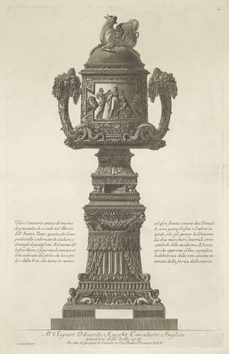 Asvaas op voetstuk by Giovanni Battista Piranesi