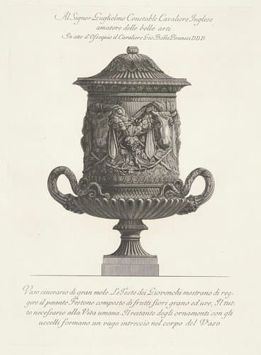 Vasi, candelabri, cippi, sarcofagi, tripodi, lucerne, ed ornamenti antichi disegn. ed incisi dal cav. Gio. Batta Piranesi by Giovanni Battista Piranesi