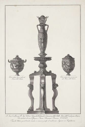Tripod en twee vazen