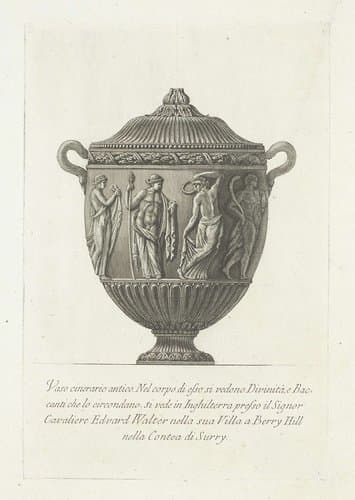 Vasi, candelabri, cippi, sarcofagi, tripodi, lucerne, ed ornamenti antichi disegn. ed incisi dal cav. Gio. Batta Piranesi by Giovanni Battista Piranesi