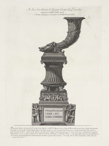 Grafmonument met een rhyton by Giovanni Battista Piranesi