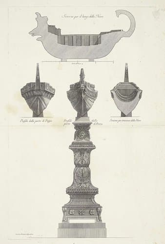 Vazen, kandelaars, grafstenen, sarcofagen, tripods, lampen en ornamenten ontworpen en gegraveerd door Giovanni Battista Piranesi by Giovanni Battista Piranesi