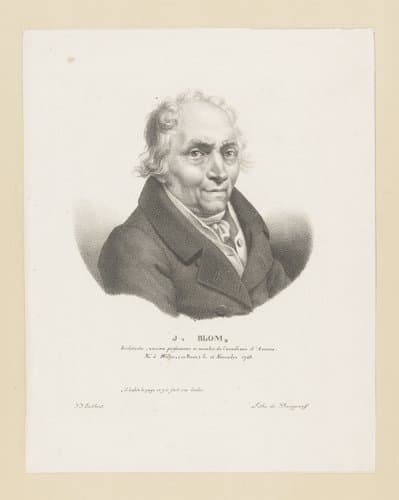 Portret van Jan Blom by Guillaume Philidor Van den Burggraaff