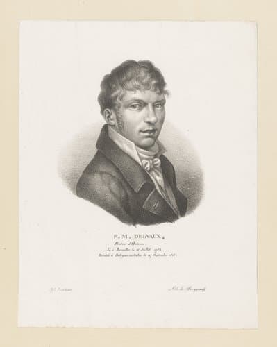 Portret van Ferdinand Marie Delvaux by Guillaume Philidor Van den Burggraaff