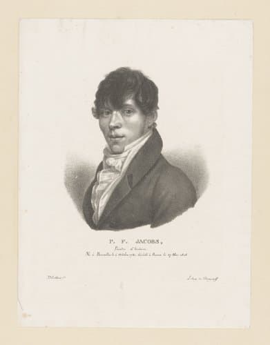 Portret van Pieter Frans Jacobs by Guillaume Philidor Van den Burggraaff