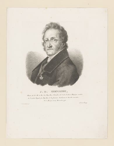 Portret van Joseph-Denis Odevaere by Guillaume Philidor Van den Burggraaff
