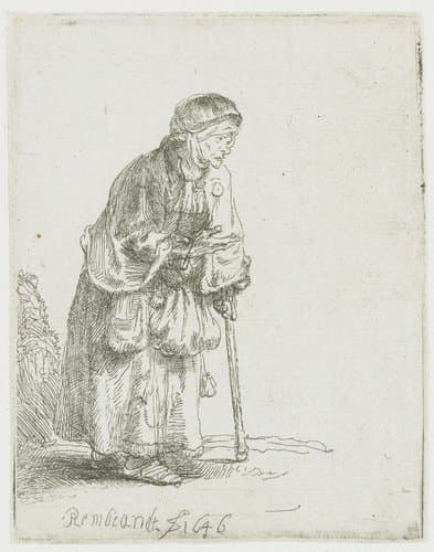 Beggar Woman by Rembrandt van Rijn