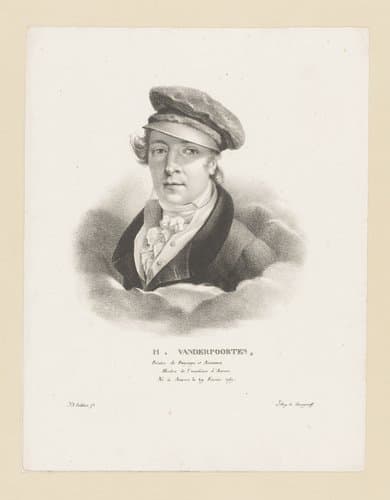 Portret van Hendrik Jozef Franciscus van der Poorten by Guillaume Philidor Van den Burggraaff