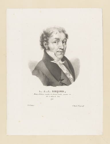 Portret van Louis Ricquier by Guillaume Philidor Van den Burggraaff