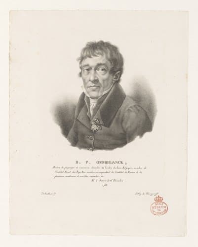 Portret van Balthasar Paul Ommeganck by Guillaume Philidor Van den Burggraaff