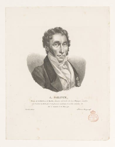 Portret van Joseph Paelinck by Guillaume Philidor Van den Burggraaff