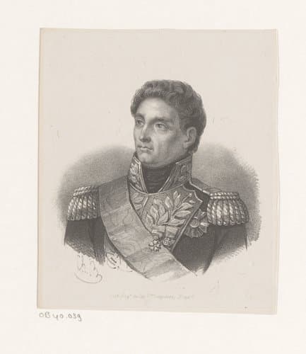 Portret van een onbekende man by unknown; veuve Pierre Degobert