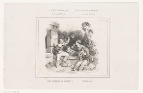 Kinderspelen by Achille Devéria