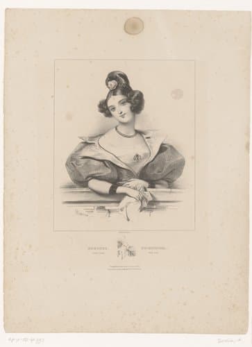 Douceur. Violette blanche / Sweetness. White violet by Achille Devéria