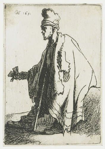 The Leper by Rembrandt van Rijn