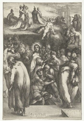 Opwekking van Lazarus by Jacques Bellange