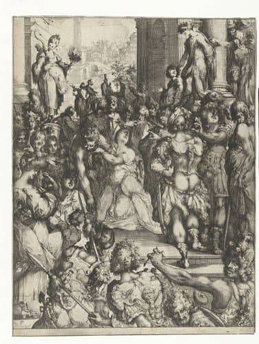 Martelaarschap van de heilige Lucia by Jacques Bellange