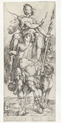 Diana en de jager by Jacques Bellange