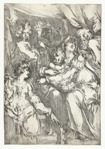 De heilige Familie by Jacques Bellange