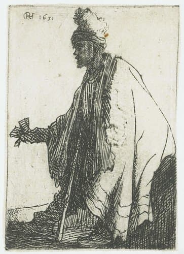 The Leper by Rembrandt van Rijn