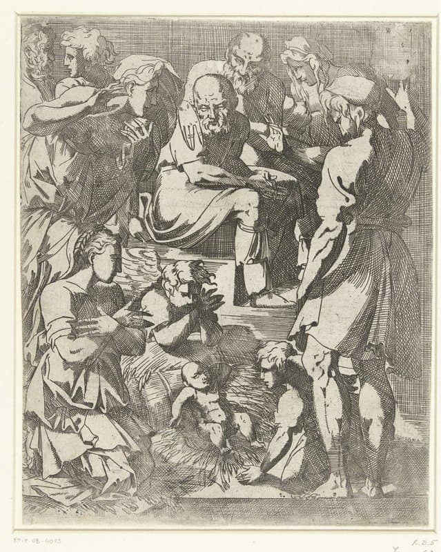 De aanbidding der herders by Geoffroy Dumonstier