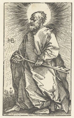 Petrus met sleutel by Hans Baldung Grien