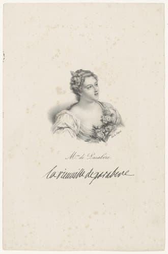 Portret van Marie-Madeleine de Parabère by anonymous