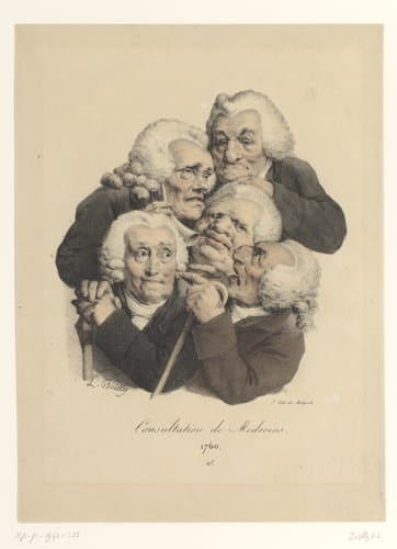 Figuren bij een rivierbedding met bomen by Jean Alexis Achard
