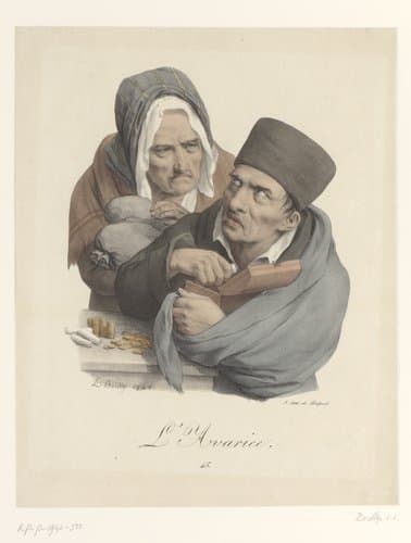 Figuren bij een rivierbedding met bomen by Jean Alexis Achard